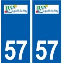 57 Longeville-lès-Metz logo autocollant plaque stickers ville