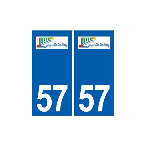 57 Longeville-lès-Metz logo autocollant plaque stickers ville