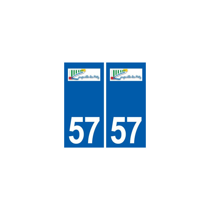 57 Longeville-lès-Metz logo autocollant plaque stickers ville