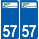 57 Longeville-lès-Metz logo autocollant plaque stickers ville