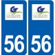 56 Guégon logo autocollant plaque stickers ville