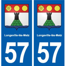 57 Longeville-lès-Metz blason autocollant plaque stickers ville