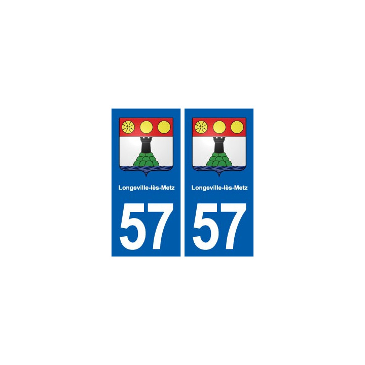 57 Longeville-lès-Metz blason autocollant plaque stickers ville
