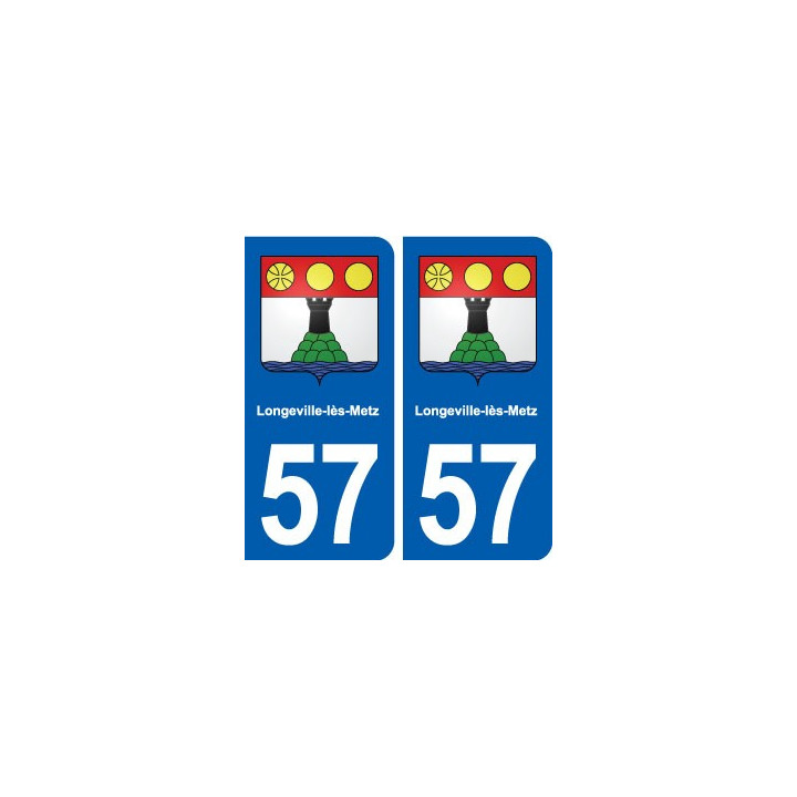 57 Longeville-lès-Metz blason autocollant plaque stickers ville