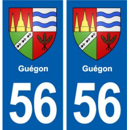 56 Guégon blason autocollant plaque stickers ville
