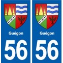 56 Guégon blason autocollant plaque stickers ville