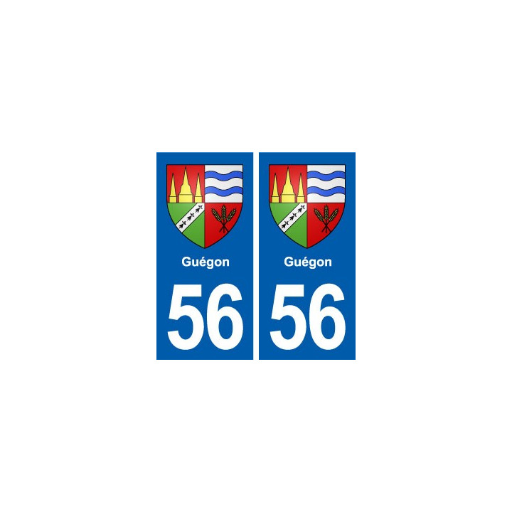 56 Guégon blason autocollant plaque stickers ville