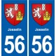 56 Josselin blason autocollant plaque stickers ville