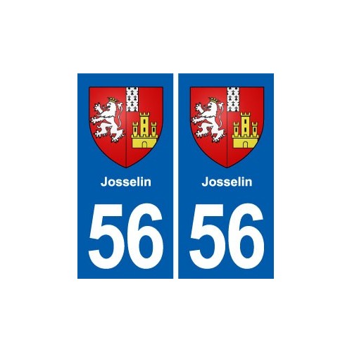 56 Josselin blason autocollant plaque stickers ville