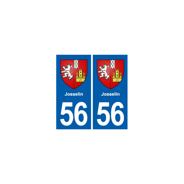 56 Josselin blason autocollant plaque stickers ville