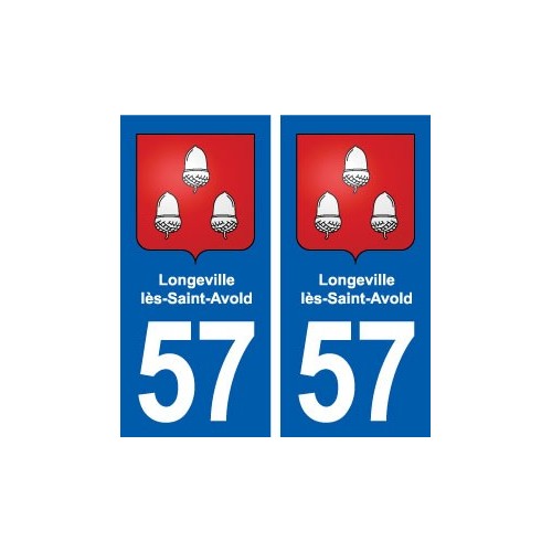 57 Longeville-lès-Saint-Avold blason autocollant plaque stickers ville
