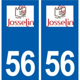 56 Josselin logo autocollant plaque stickers ville
