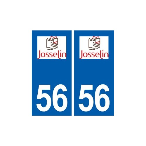 56 Josselin logo autocollant plaque stickers ville