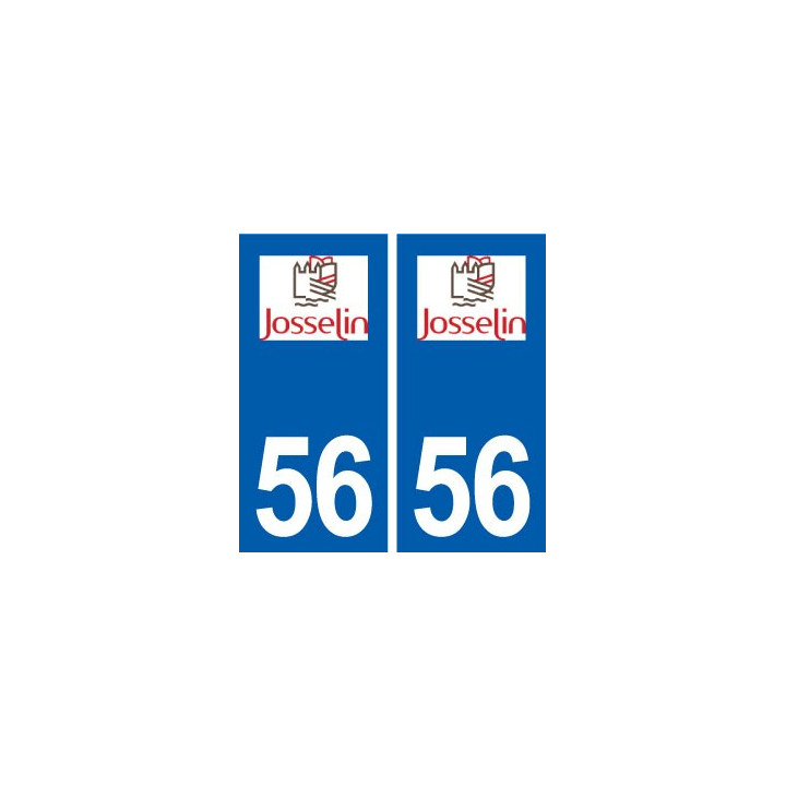56 Josselin logo autocollant plaque stickers ville