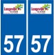 57 Longeville-lès-Saint-Avold logo autocollant plaque stickers ville
