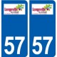 57 Longeville-lès-Saint-Avold logo autocollant plaque stickers ville