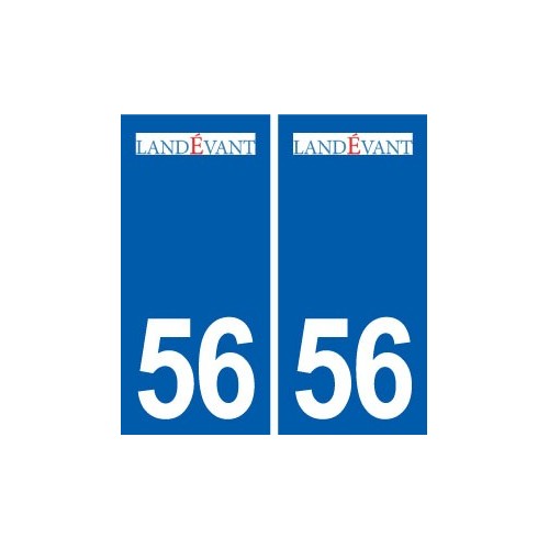 56 Landévant logo autocollant plaque stickers ville