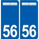 56 Landévant logo autocollant plaque stickers ville