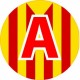 A jeune conducteur apprenti autocollant adhésif Catalan drapeau