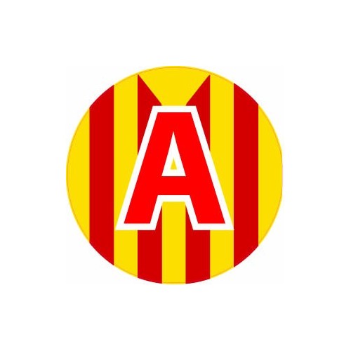 A jeune conducteur apprenti autocollant adhésif Catalan drapeau