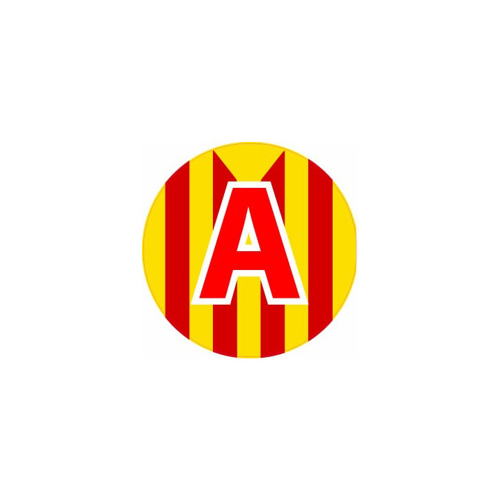 A jeune conducteur apprenti autocollant adhésif Catalan drapeau