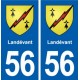 56 Landévant blason autocollant plaque stickers ville
