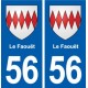 56 Le Faouët blason autocollant plaque stickers ville