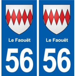 56 Le Faouët blason autocollant plaque stickers ville
