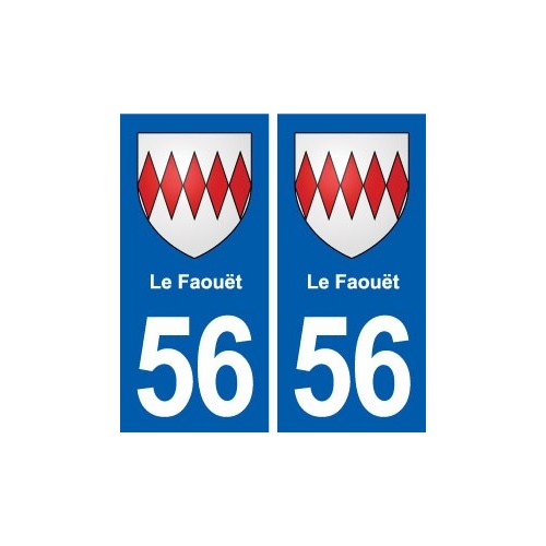 56 Le Faouët blason autocollant plaque stickers ville