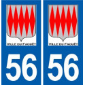 56 Le Faouët logo autocollant plaque stickers ville