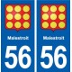56 Malestroit blason autocollant plaque stickers ville