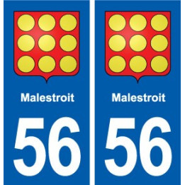 56 Malestroit blason autocollant plaque stickers ville