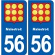 56 Malestroit blason autocollant plaque stickers ville