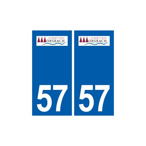 57 Morsbach logo autocollant plaque stickers ville