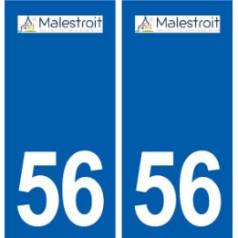 56 Malestroit logo autocollant plaque stickers ville