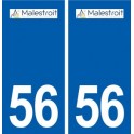 56 Malestroit logo autocollant plaque stickers ville