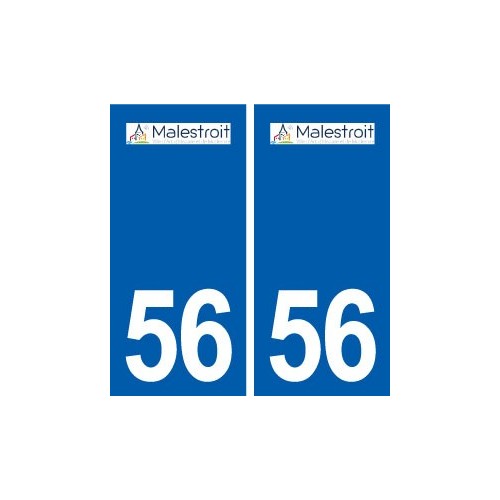 56 Malestroit logo autocollant plaque stickers ville