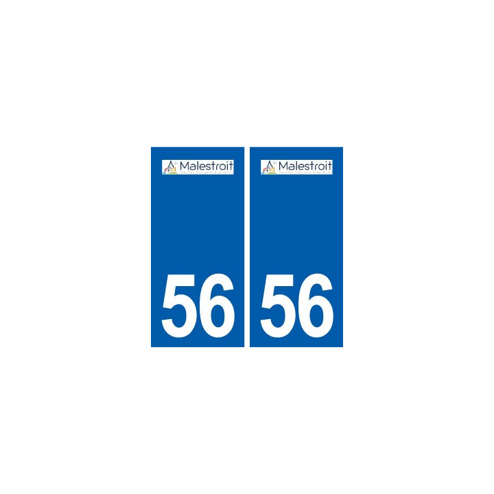 56 Malestroit logo autocollant plaque stickers ville