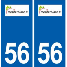 56 Monterblanc logo autocollant plaque stickers ville