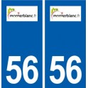 56 Monterblanc logo autocollant plaque stickers ville