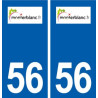 56 Monterblanc logo autocollant plaque stickers ville