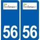56 Monterblanc logo autocollant plaque stickers ville