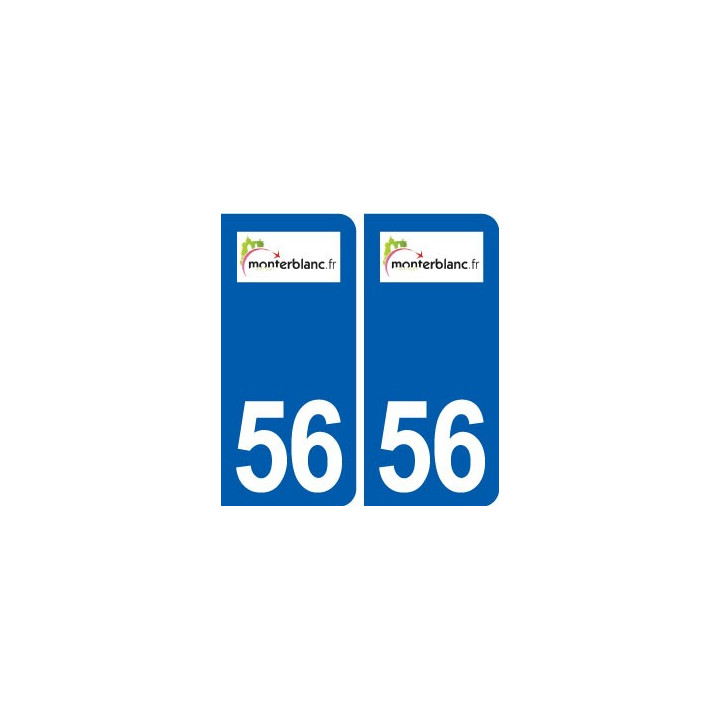 56 Monterblanc logo autocollant plaque stickers ville