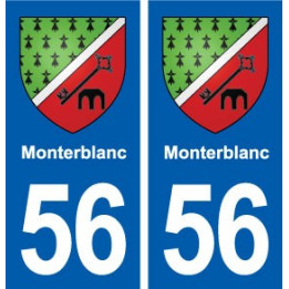 56 Monterblanc blason autocollant plaque stickers ville