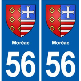 56 Moréac blason autocollant plaque stickers ville