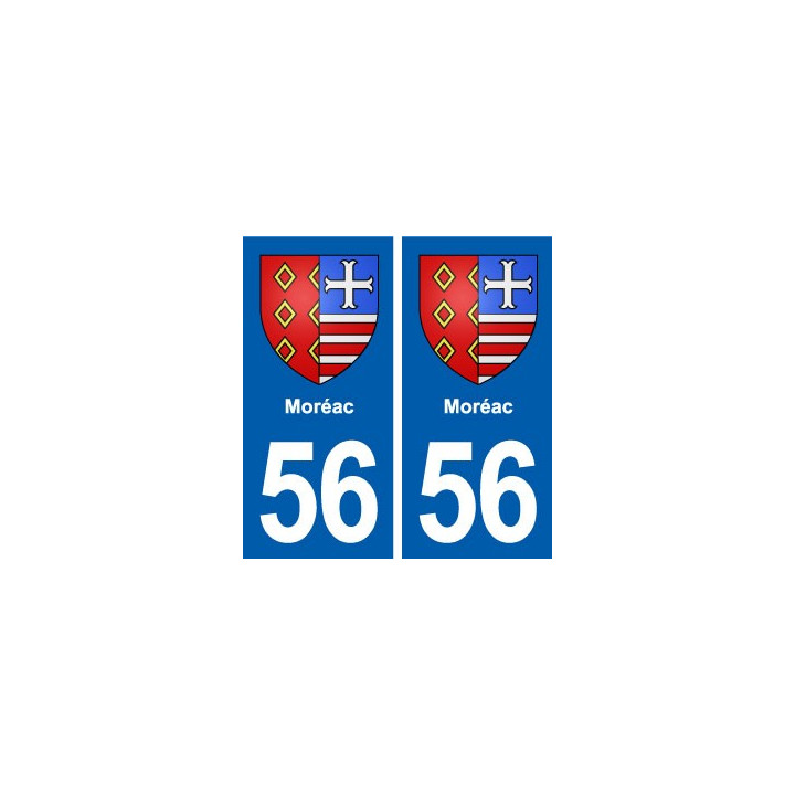 56 Moréac blason autocollant plaque stickers ville