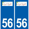 56 Noyal-Muzillac logo autocollant plaque stickers ville
