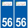 56 Noyal-Muzillac logo autocollant plaque stickers ville