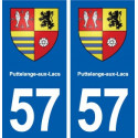 57 Puttelange-aux-Lacs blason autocollant plaque stickers ville