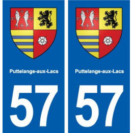 57 Puttelange-aux-Lacs blason autocollant plaque stickers ville